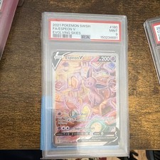 Pokémon Espeon V Full Art Holo SWSH07 Evolving Skies 180/203 PSA 9
