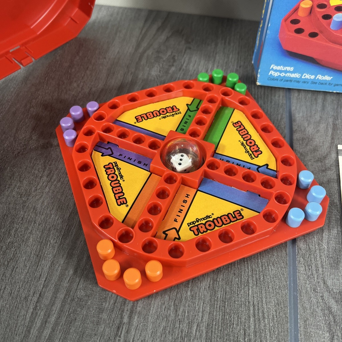 Pop-o-Matic Travel Trouble Game 1986 - 4704 Milton Bradley Vintage