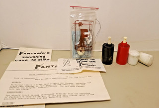 Vintage Fantasio Color Changing Cane to Silks with Dancing Cane Gimmick