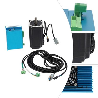 12Nm Closed Loop 8A Nema34 Stepper Motor DSP Schrittmotor Drive Set Neu