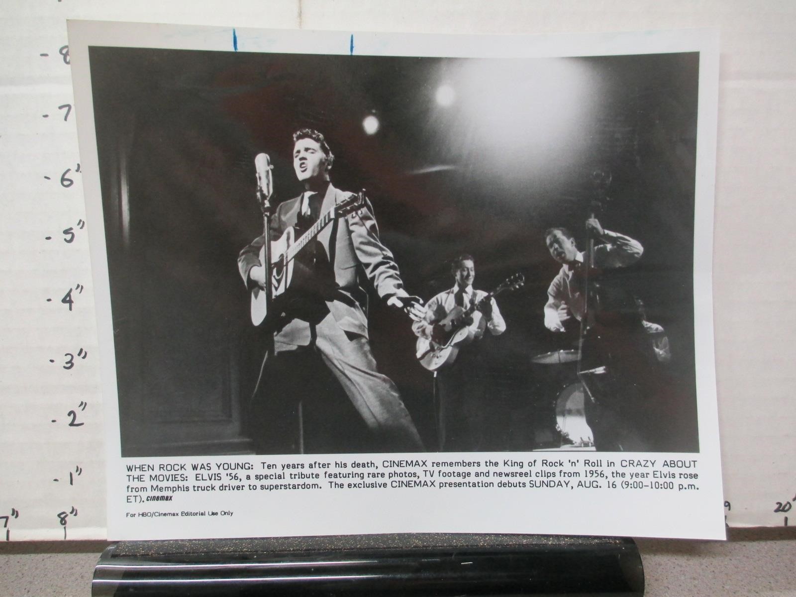 TV show photo 1980s CINEMAX Elvis Presley 1956 Scotty Moore Bill Black
