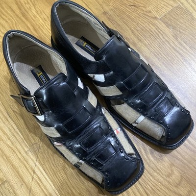 Stacy Adam s Men Sandals Black Leather 9M China