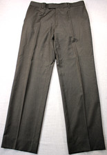 Hugo Boss Mens Black James Brown US Super 100 Virgin Wool Dress Pants 34 x 33