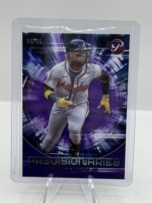 Ronald Acuna Jr. Purple 66/99 2025 Topps Pristine Precisionaires #24 Braves