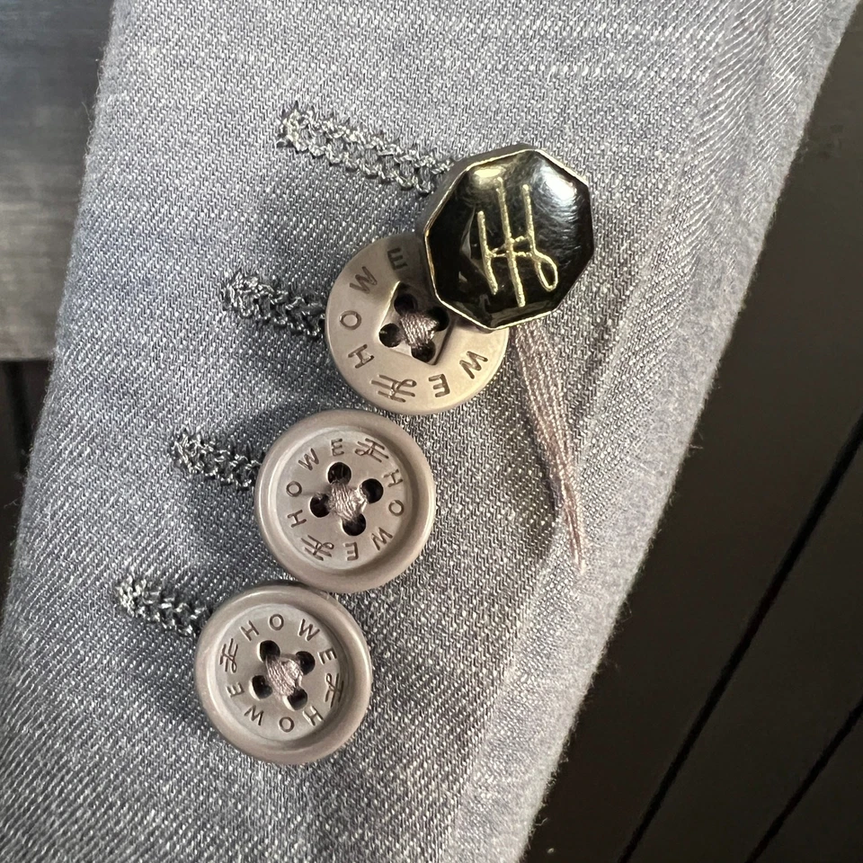 Howe Mens Two Button Grey Blazer 42 - Image 4 of 4