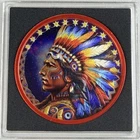 Intaglio Indian Tribute 1oz .999 Silver Round Fully Colorized  Limited Edition