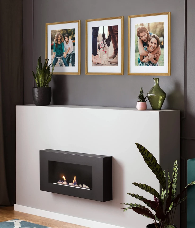 Kate and Laurel Adlynn Gold Picture Frame Set 14x18 or 11x14 Custom Display - Imagem 2 de 4