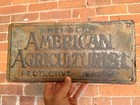 Vintage 1946 American Agriculturist Member Protective Service Sign - Weathered — photo 2