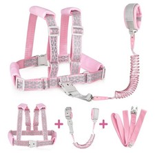 Accmor Toddler Harness Leash, Reflective Kids Leashes with Anti Lost Wrist Link,