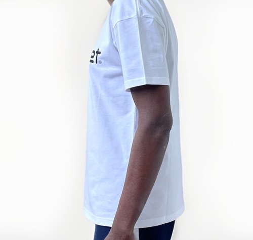 PACCBET X' CARHARTT WIP Script Tee White/Black L - 第 3/8 張圖片
