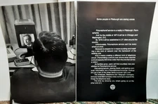 1970 AT&T Bell System Picturephone Two Page Cut Vintage Technology Ad Pittsburgh