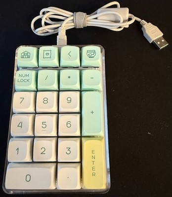 Magicforce Crystal 21-Key Mechanical Numeric Keypad Num Pad Brown Switch
