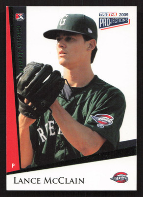 2009 TriStar PROjections Lance McClain Green #/50 #15 Card
