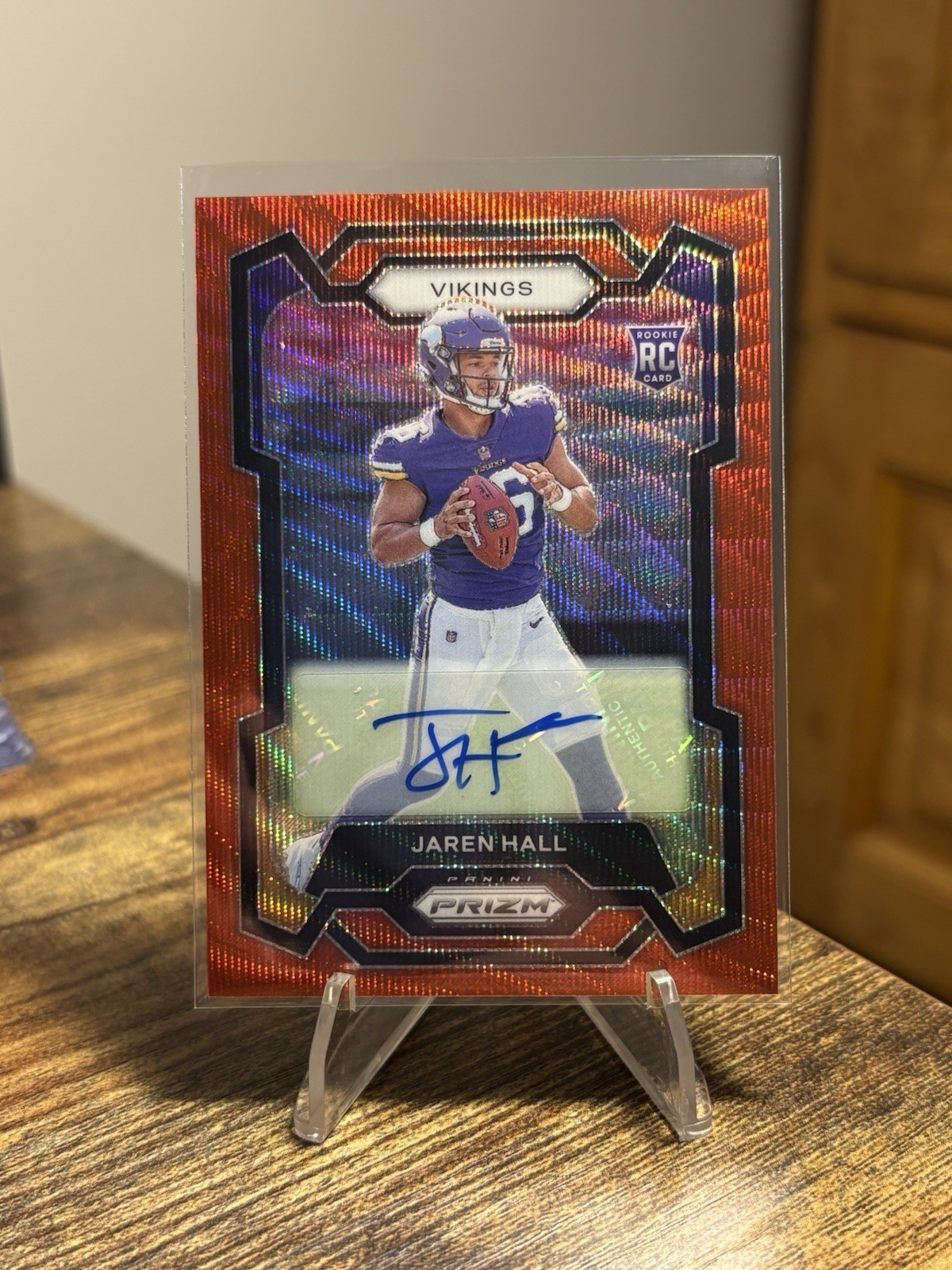 2023 Panini Prizm - Rookies Jaren Hall #367 Red Wave Prizm /149 (RC)