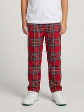 Vineyard Vines Boys Red Tartan Plaid Holiday Pants Size 8