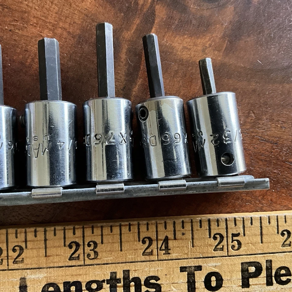Enchufe hexagonal MAC Tools Allen 6 piezas 3/8" Dr 3/8 a 5/32 Foto 3 de 3