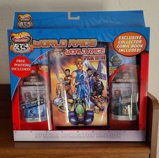 Hot Wheels Highway 35 World Race Collector Edition Set w/ Comic & Poster