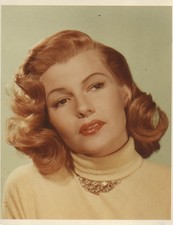 Rita Hayworth Head Shot 1940s Restrike 8x10