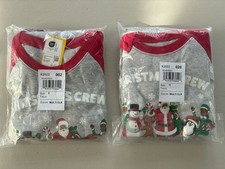 Brand New With Tags Children  s Place Kid Pajamas, Size 8 and 12  Christmas Crew  