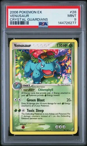 2006 Pokemon Ex Crystal Guardians #28 Venusaur PSA 9
