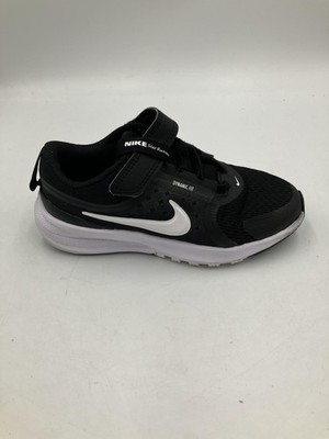 Nike Star Runner 3 Shoes Kids Size 12C Black Hook & Loop Mesh Running Sneakers