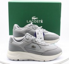LACOSTE MENS TRAINERS GREY LACE UP UK 9 EU 43 RRP £115 AD