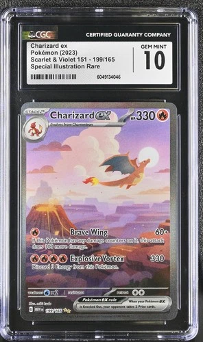 Charizard EX 199/165 Special Illustration Rare Pokemon CGC 10 Gem Mint *046