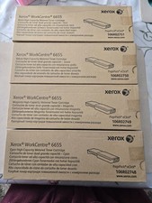 Lot Of 4 New Xerox 6655 Genuine High Capacity Toner WorkCentre 106R02748-2751.