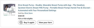 Elvie EP01 Double Electric Breast Pump