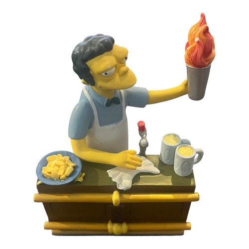 The Simpsons sculpture "Drink Up, Chumps" Springfield citizens sculpture Moe
