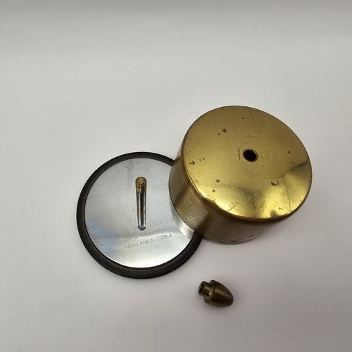 Vintage Brass Postage Stamp Roll Dispenser Gold Tone - Picture 5 of 8