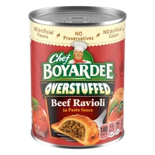 Chef Boyardee Overstuffed Beef Ravioli in Pasta Sauce, Ready-to-Eat Meal, 15 oz.