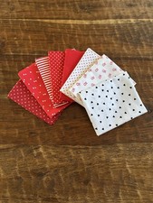 8 Fat Quarters Bundle Riley Blake Basics Backgrounds Valentine's Day Cotton