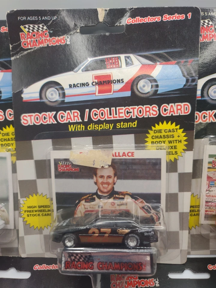 Tarjeta de coleccionistas de campeones de carreras serie 1 #27 Rusty Wallace/Bill Elliott #164 Foto 2 de 4