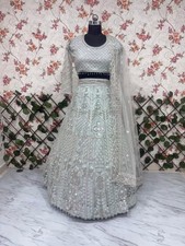 LENGHA INDIAN WEDDING PARTY PAKISTANI DESIGNER GOWN WEAR BOLLYWOOD FULLYSTITCHE