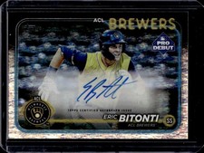 2024 Topps Pro Debut Eric Bitonti Auto Sparkle Foil #/199