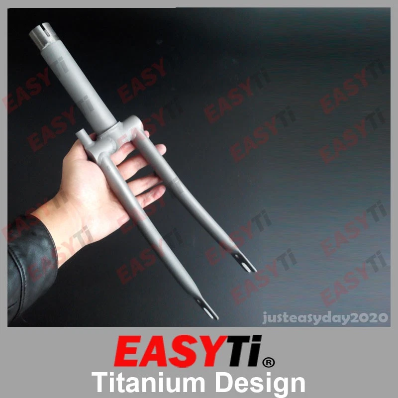 EasyTi Titanium Fork for Brompton Folding Bike frame 1&1/8"-Threaded-283g - Image 4 of 4