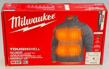 NEW Milwaukee 204BL-21M M12 Heated Toughshell Jacket Kit Navy Blue Size M Fr.Sh