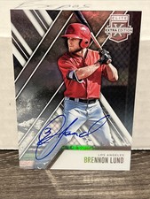 2017 Panini Elite Extra Edition Brennon Lund Prospect Auto Baseball Card