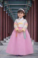 Kids Korean Hanbok Traditional Dress Girl Birthday Outfit