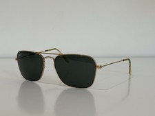 Ray Ban RB Aviator Gold Green Sunglasses Missing Nose Pads