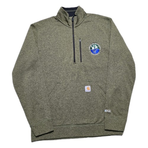 Carhartt Force Extremes Sweatshirt Mens M Relaxed 1/2 Zip Sportsmans Union - Picture 19 of 19