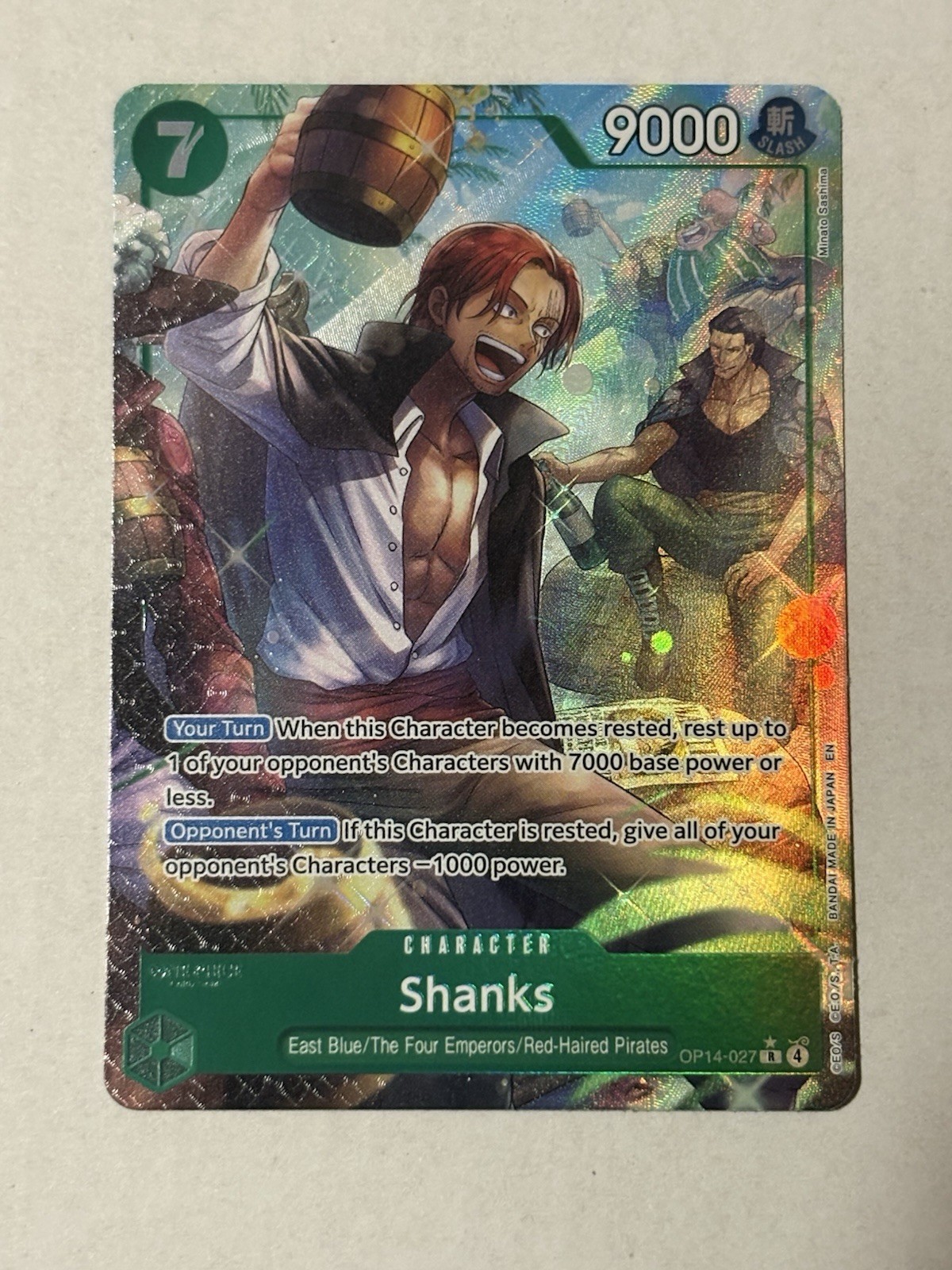 Shanks Alt Art OP14-027 The Azure Seas Seven Near Mint English