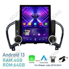 9.7 64g Apple Carplay For Nissan Juke 2010-2014 Car Stereo Radio Android 13 Gps
