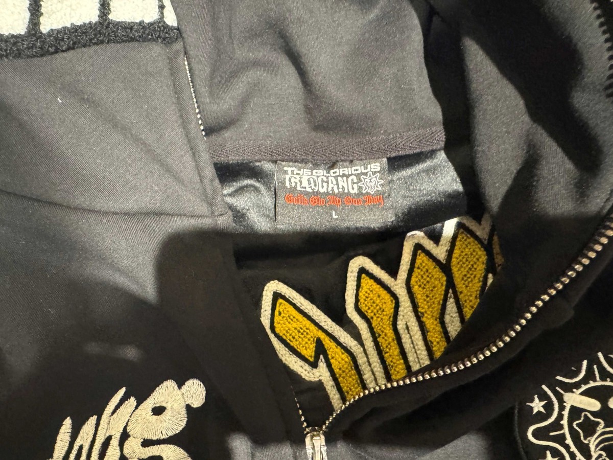 The Glorious Glo Gang Hoodie Full Zip W DENSE EMB FRNT&BCK TUFTED