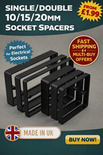 Socket Switch Spacer 10mm  15mm  20mm  1-Gang 2-Gang  Back Box Extender Screws?