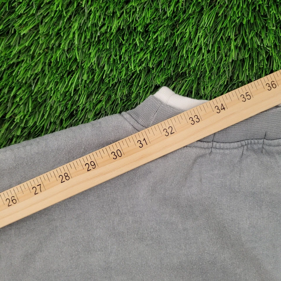 Sudadera Tribal Azteca Vintage Años 90 L/XL 23x25 Gris Étnica Recortada Cuadrada Foto 3 de 4