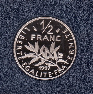 50 CENTIMES 1997 FDC SORTIE DU COFFRET BE