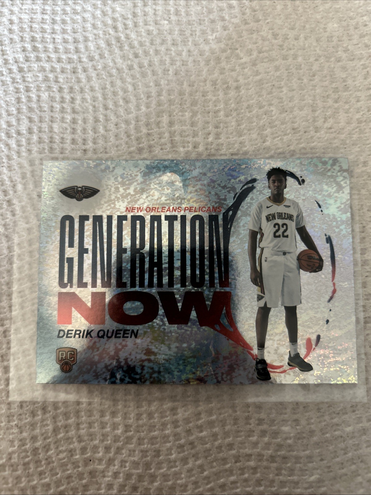2025 Topps Basketball Generation Now RC Derik Queen Sand Glitter HoloFoil Pels