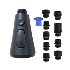 3-Function Kitchen Faucet Head Replacement Pull Down Sprayer, Moen/Delta Fit
